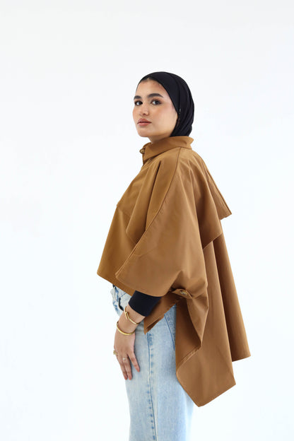 The "IVY" Cape in camel