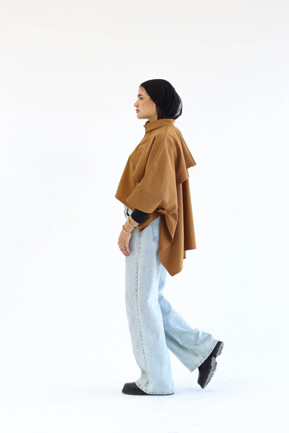 The "IVY" Cape in camel