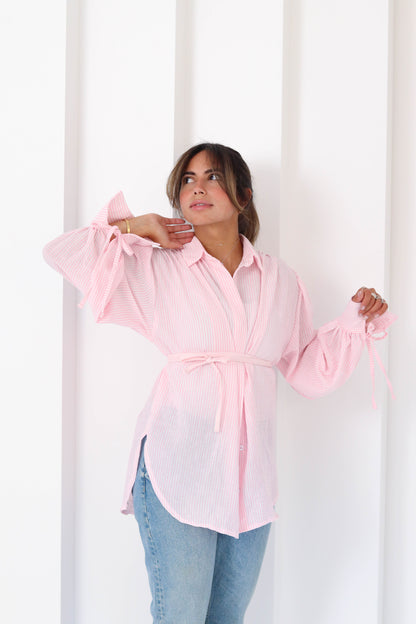 Sirena Shirt in Baby Pink