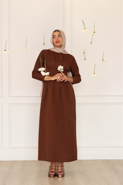 Bella dress in Brown