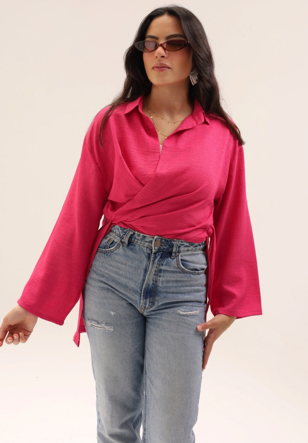 Azola Shirt In Fushia
