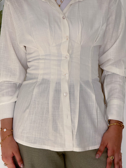 Victoria shirt in white [PRE-ORDER]