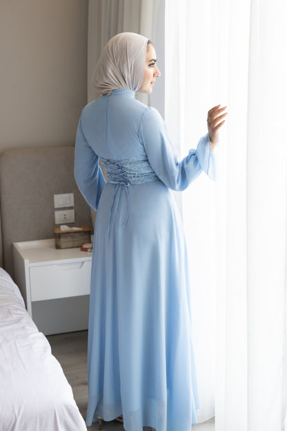 "Mila” dress in Baby Blue