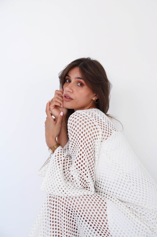 Fishnet coverup/dress