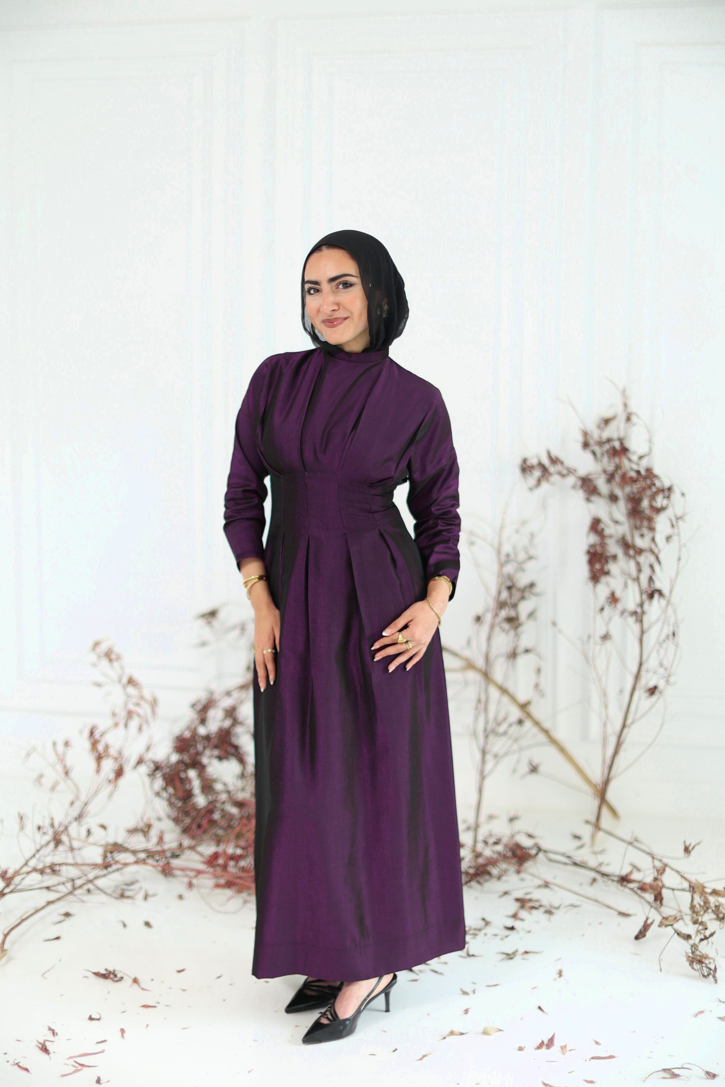 Bella Charm Dress in purple