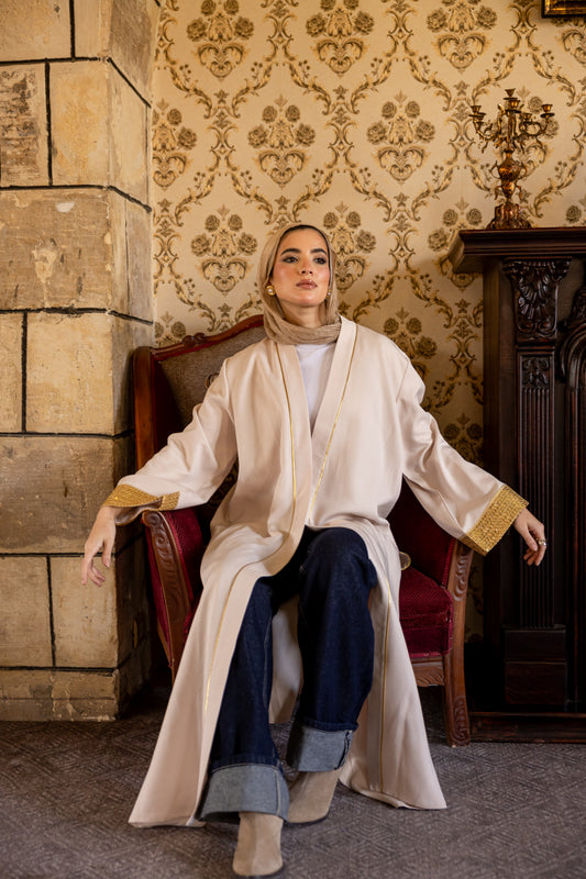 "Nour" Kaftan in Beige