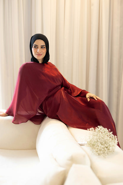 "Sofi” dress in burgundy
