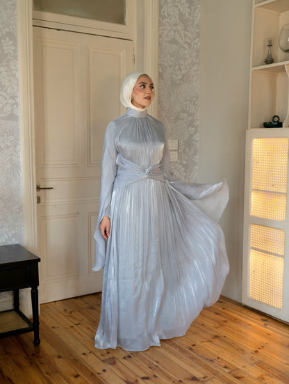 "Luna” dress in Grey