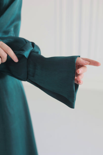 “Soleil” dress in Emerald