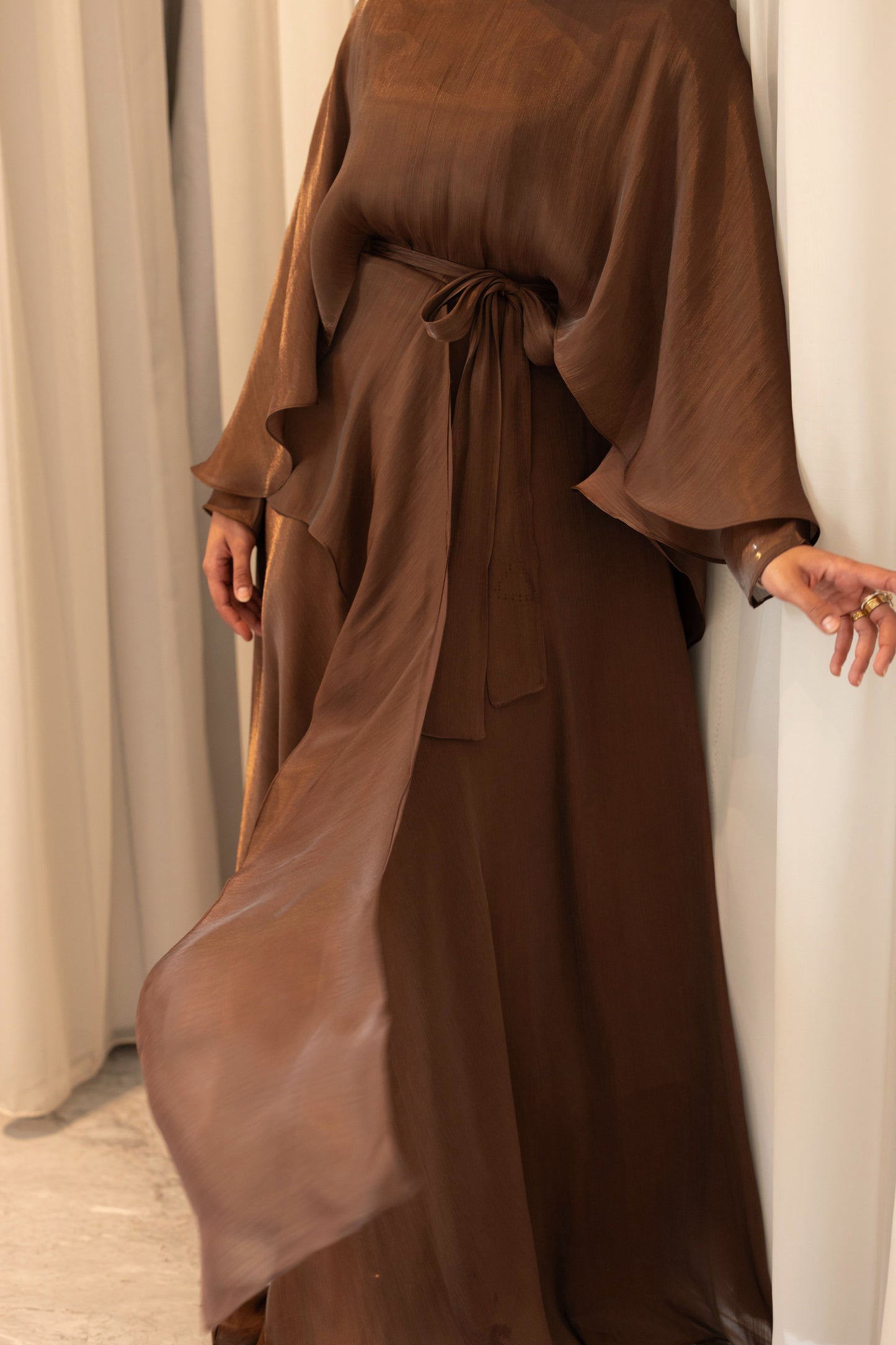"Sofi” dress in brown [PRE-ORDER]