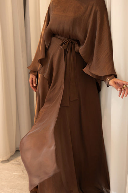 "Sofi” dress in brown [PRE-ORDER]