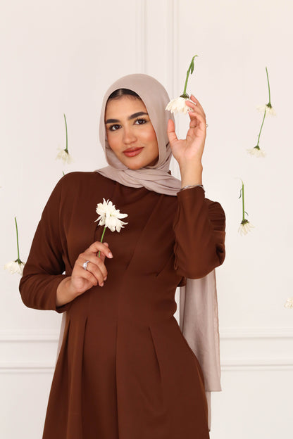 Bella dress in Brown