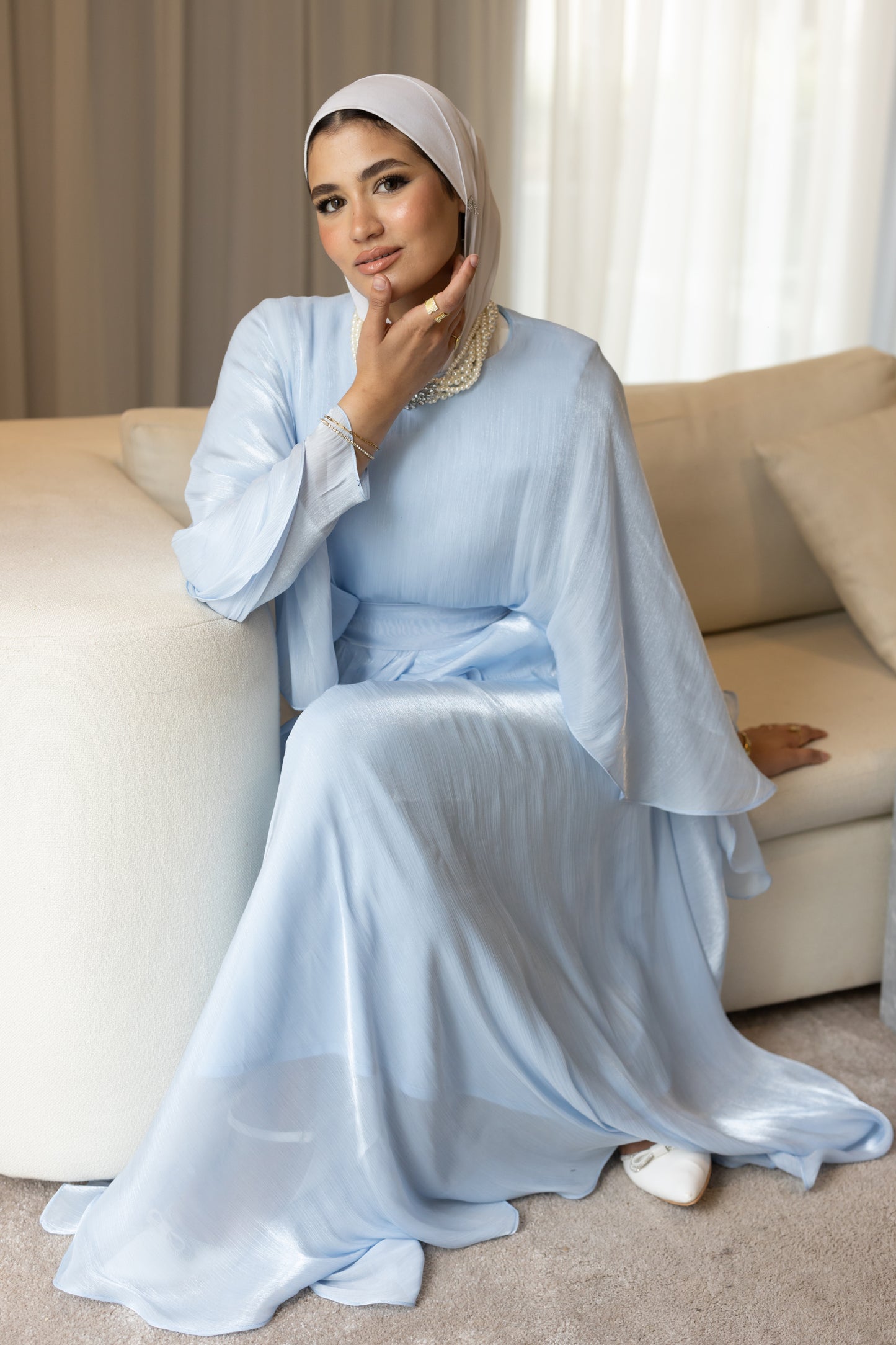 "Sofi” dress in baby blue [PRE-ORDER]
