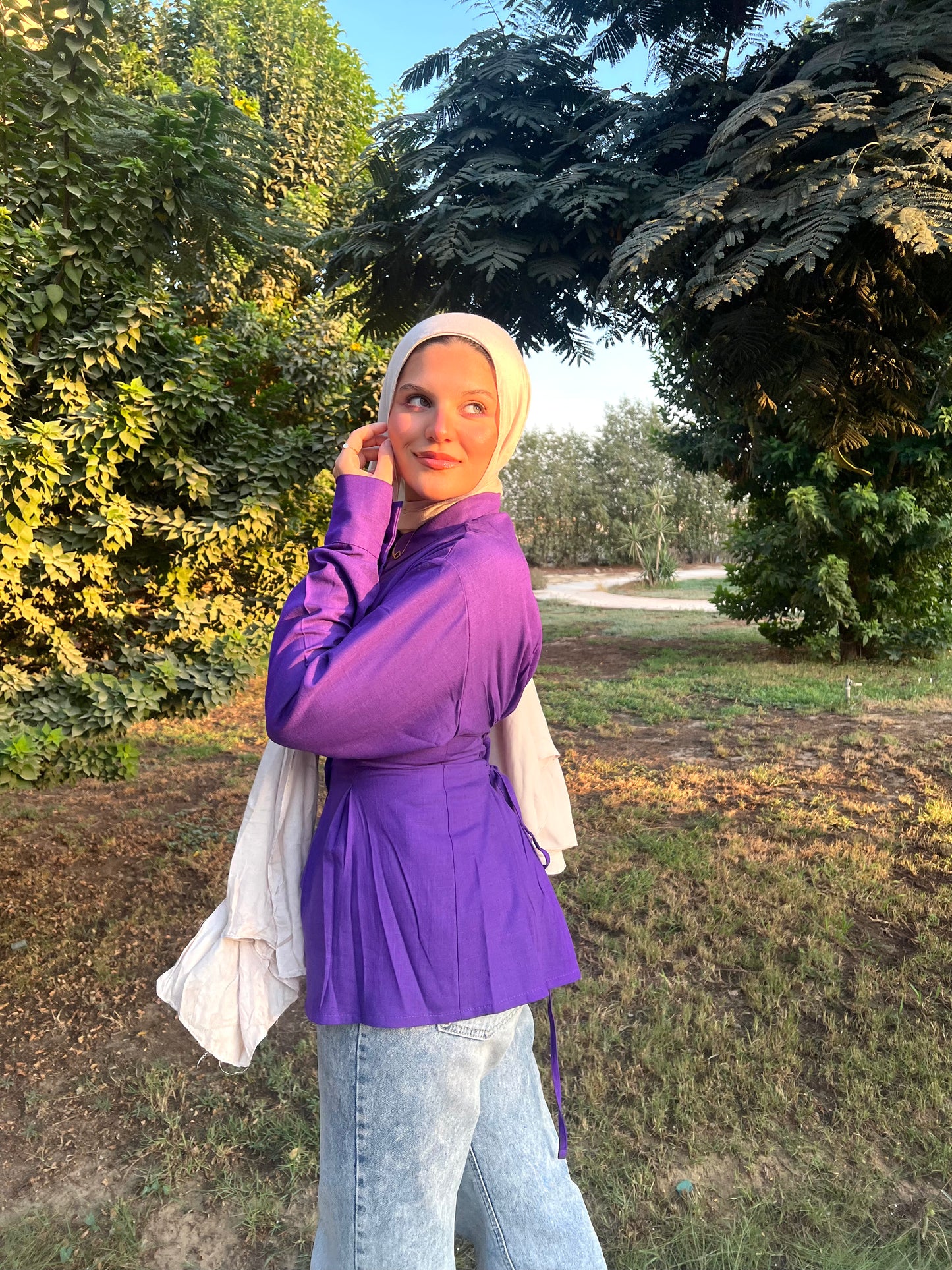 Victoria shirt in purple