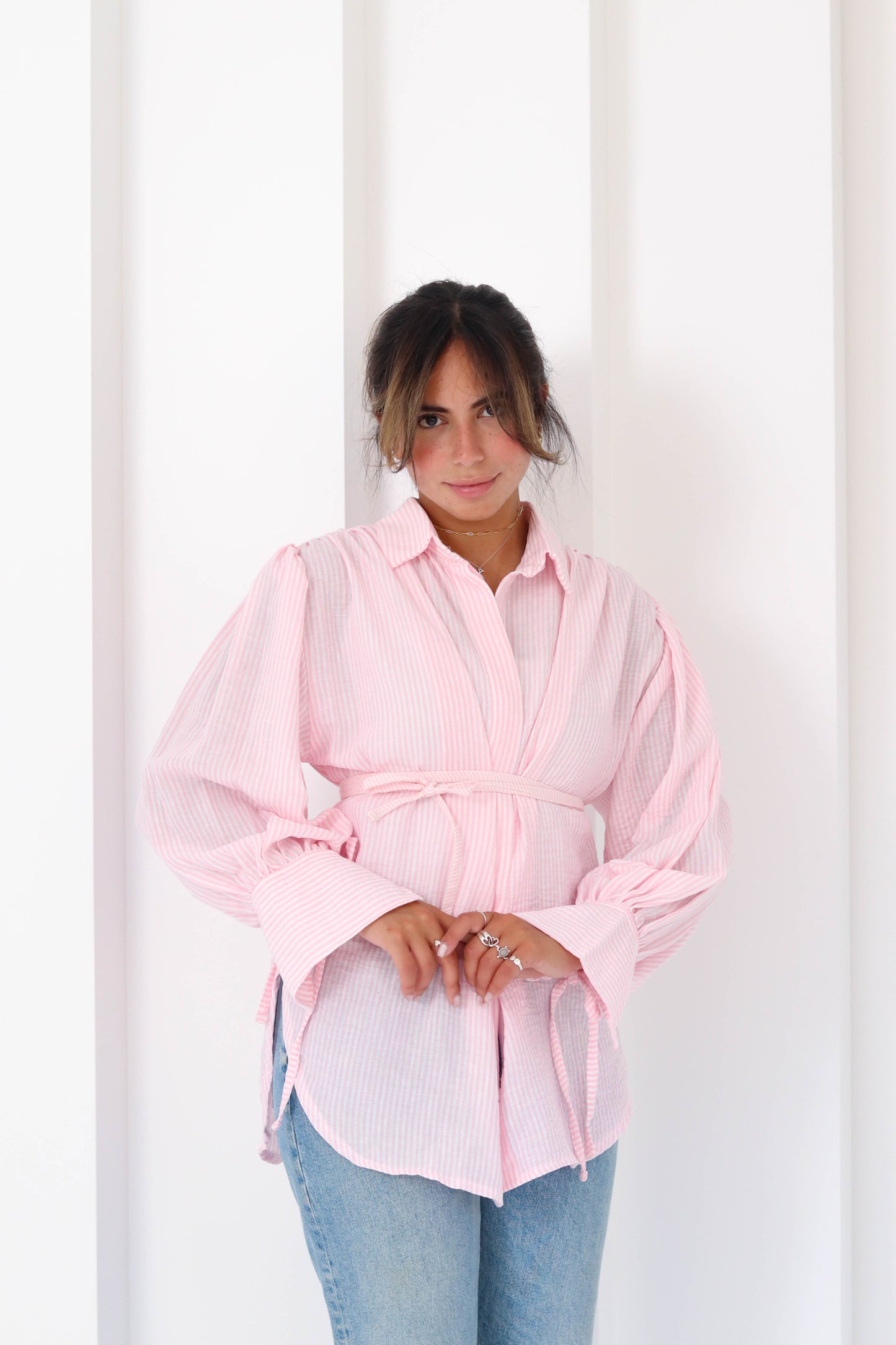 Sirena Shirt in Baby Pink