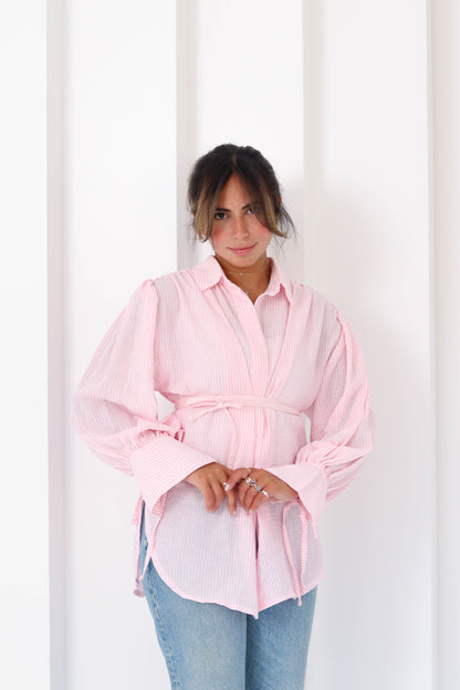 Sirena Shirt in Baby Pink