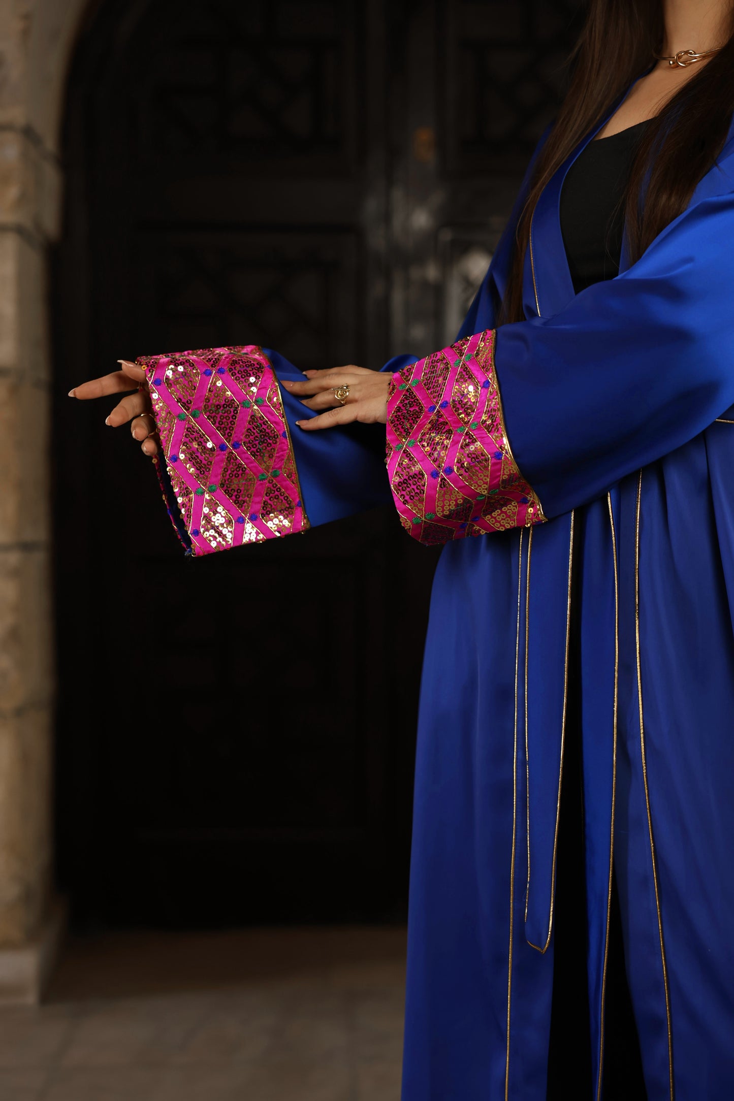 "Nuray" Kaftan in Blue