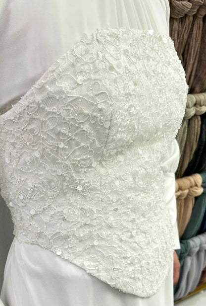 "Mila” dress in White