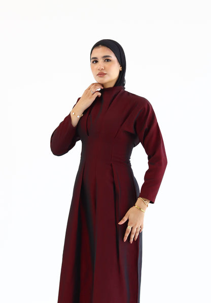 Bella Charm Dress in burgundy
