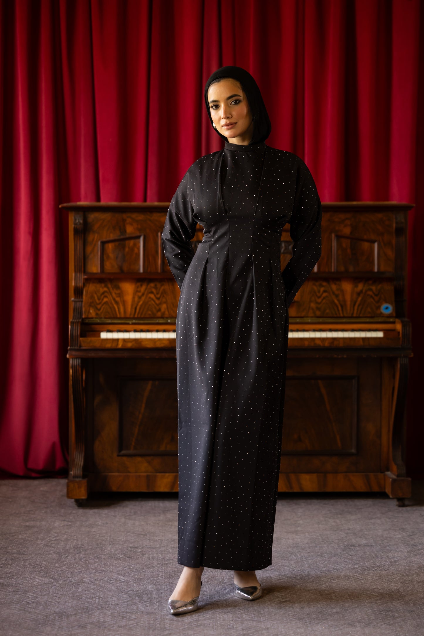 Bella Luxe Dress in Black