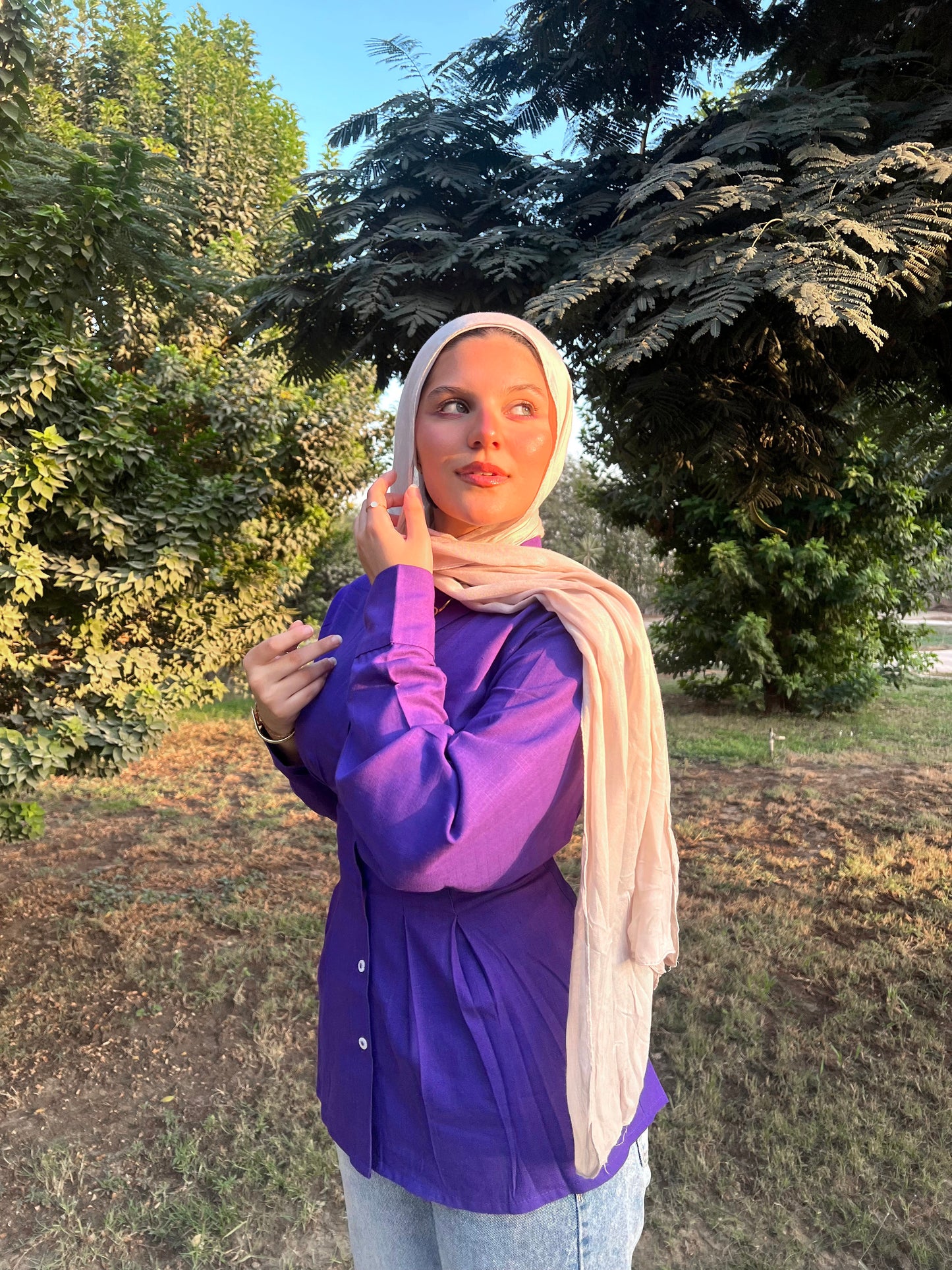 Victoria shirt in purple
