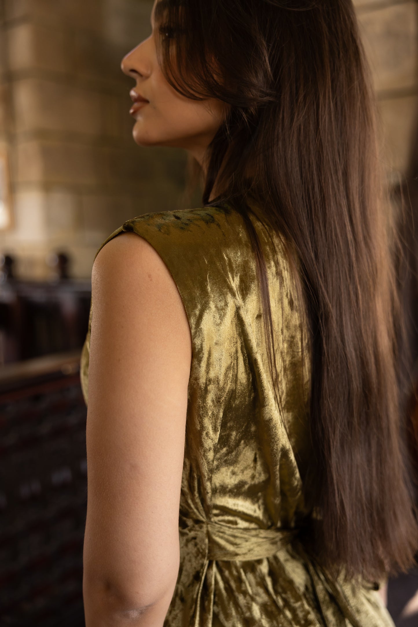 "Leen" Basic Dress in Olive