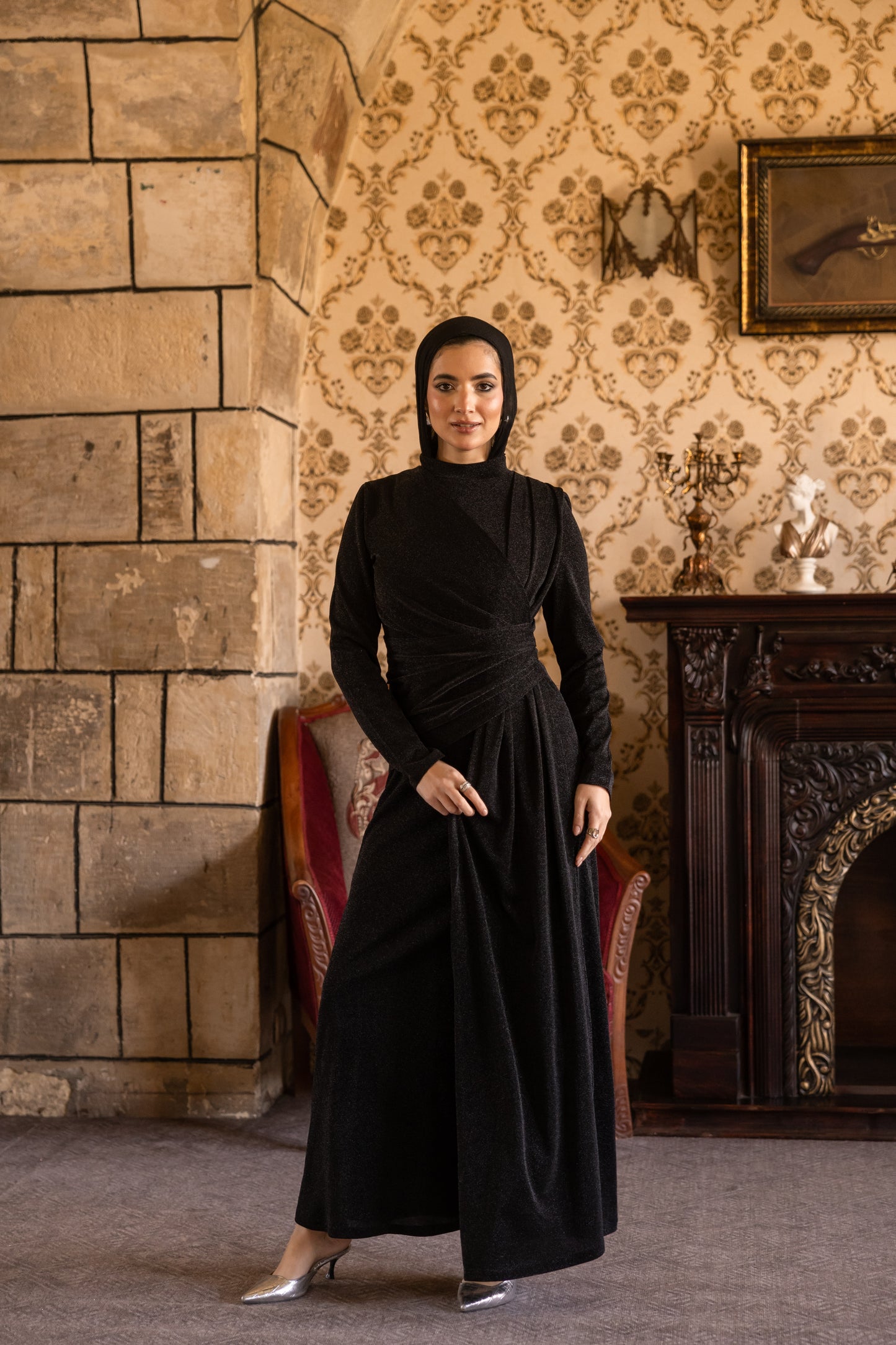 "Elen” dress in black [PRE-ORDER]