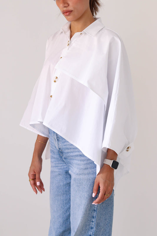 Cape buttoned shirt in Off-White