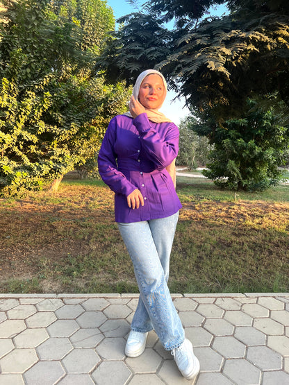 Victoria shirt in purple