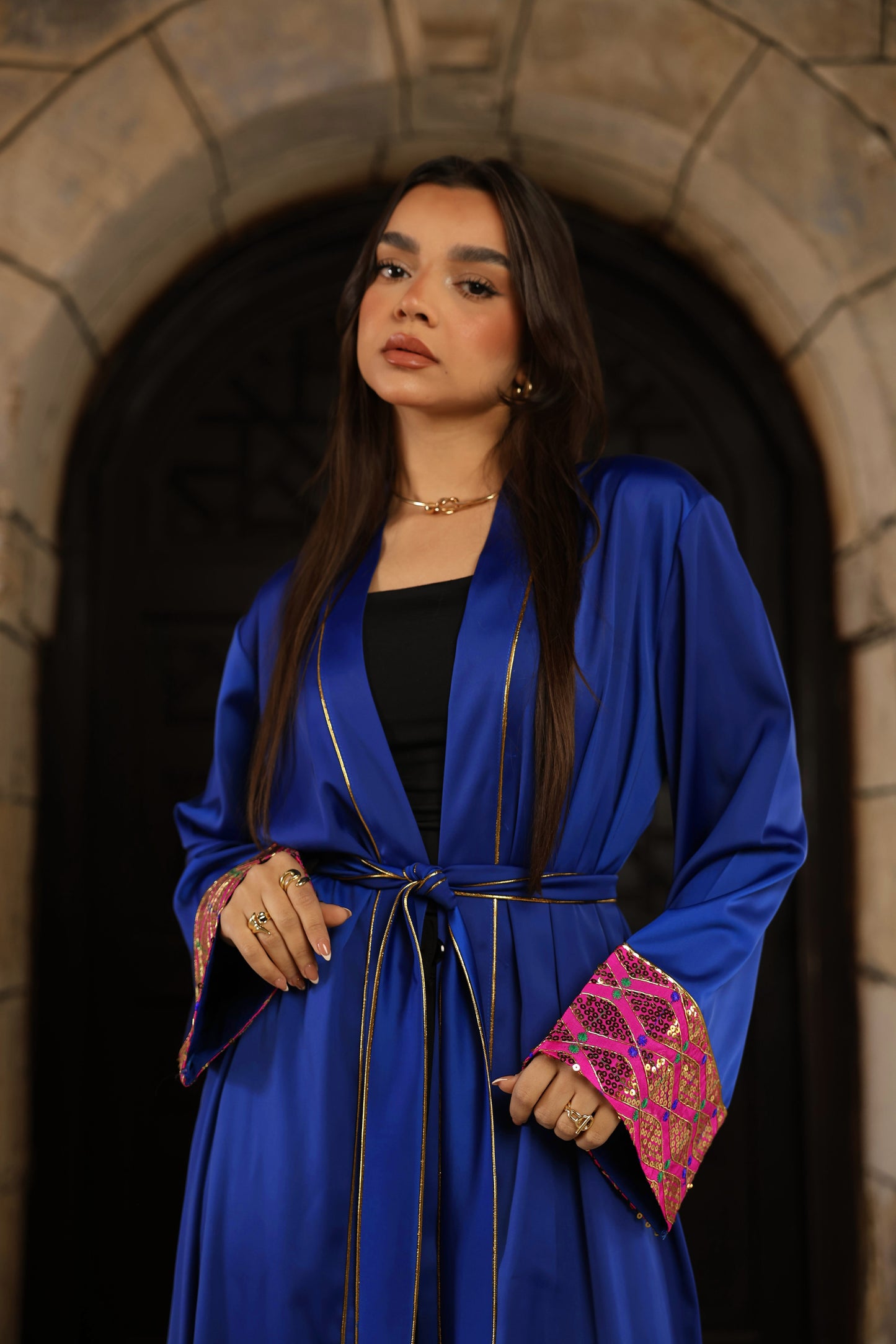 "Nuray" Kaftan in Blue