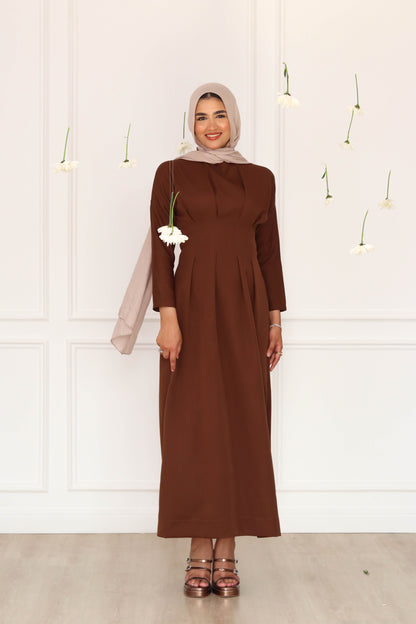 Bella dress in Brown