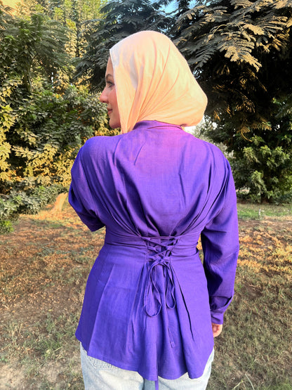 Victoria shirt in purple