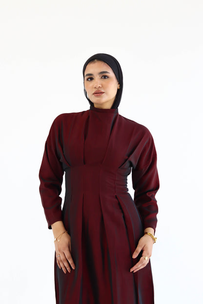 Bella Charm Dress in burgundy