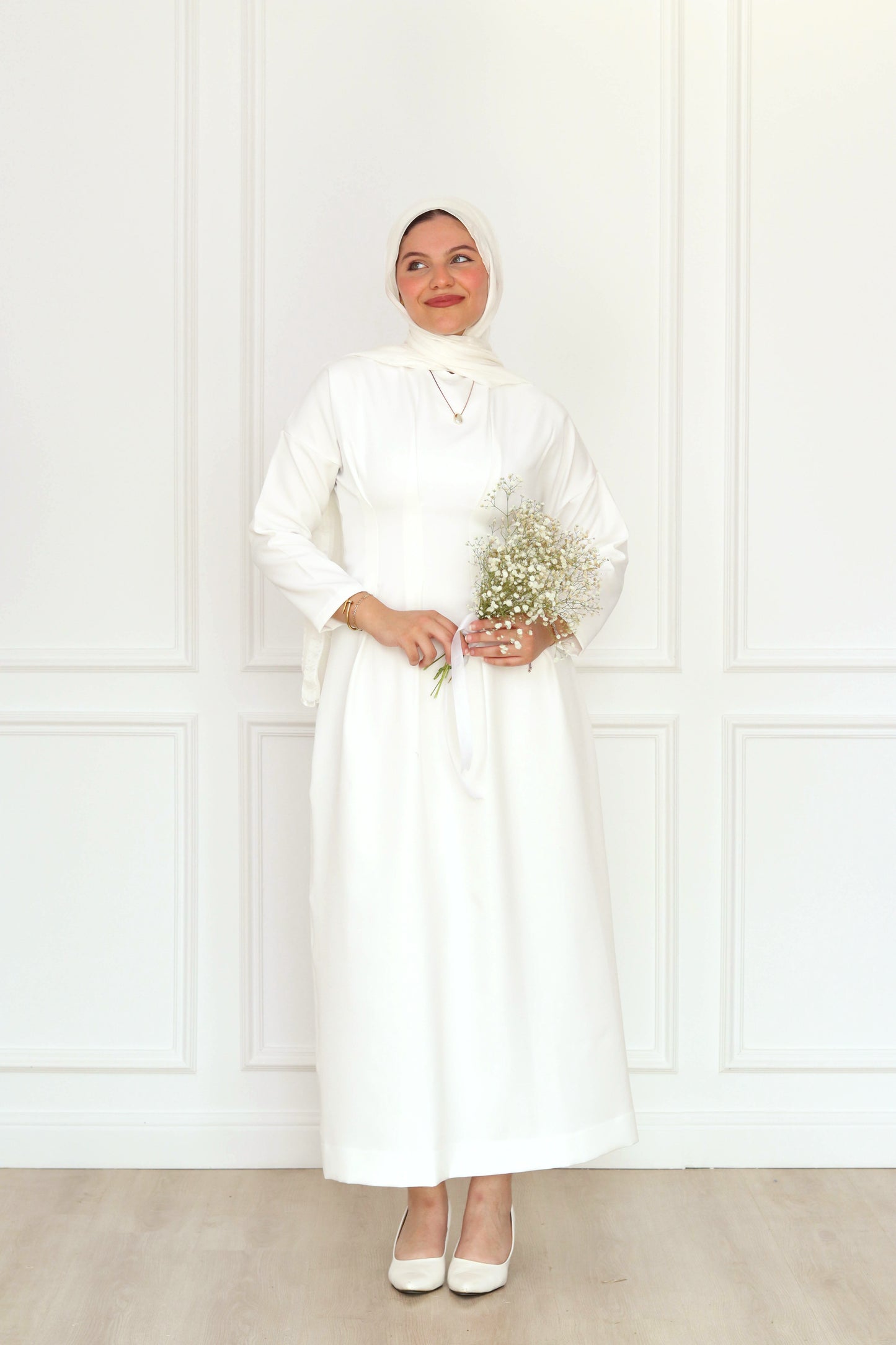 Bella dress in White
