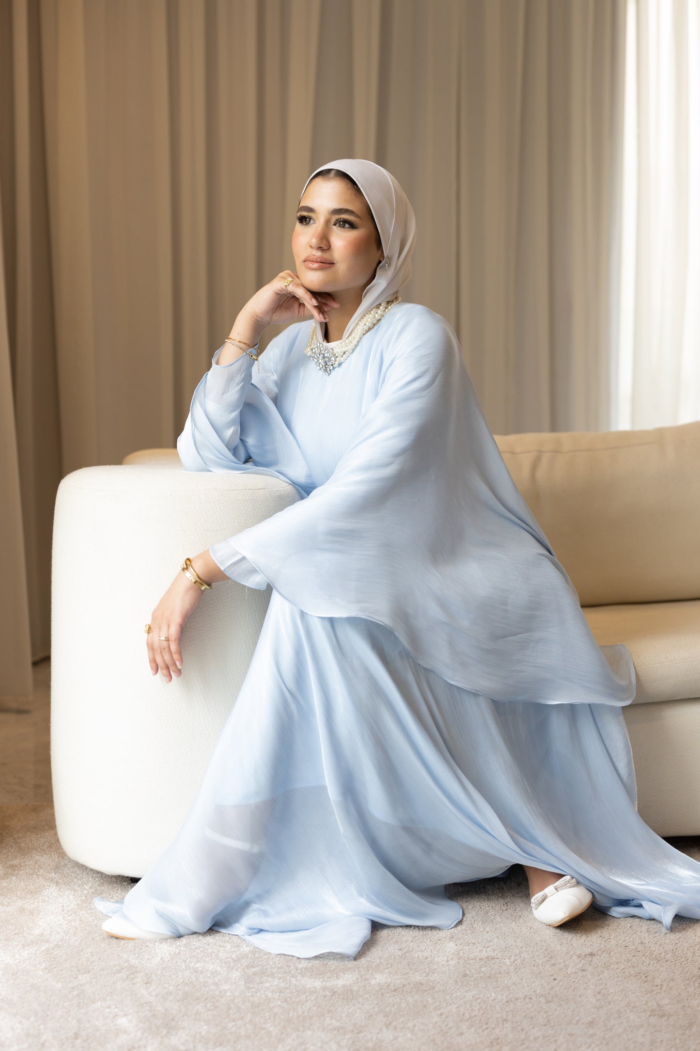 "Sofi” dress in baby blue [PRE-ORDER]